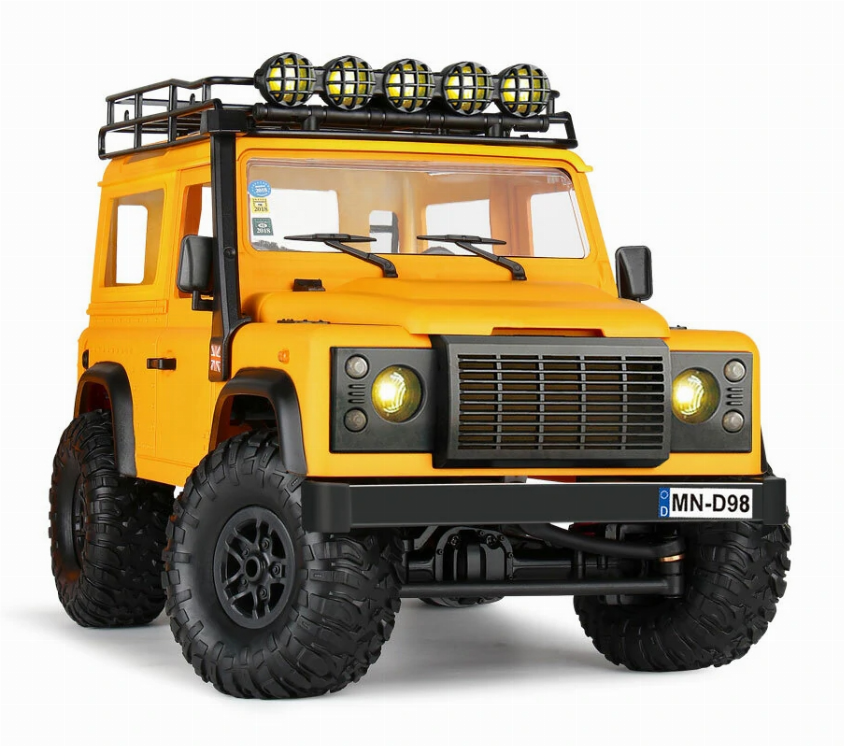 1:10 Scale Land Rover "Camel Trophy" Suv With Lights, 2.4 Ghz And Rechargeable Batteires