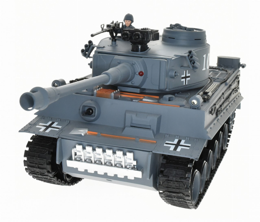 1:18 Scale Tiger 1 Gray With Airsoft Cannon