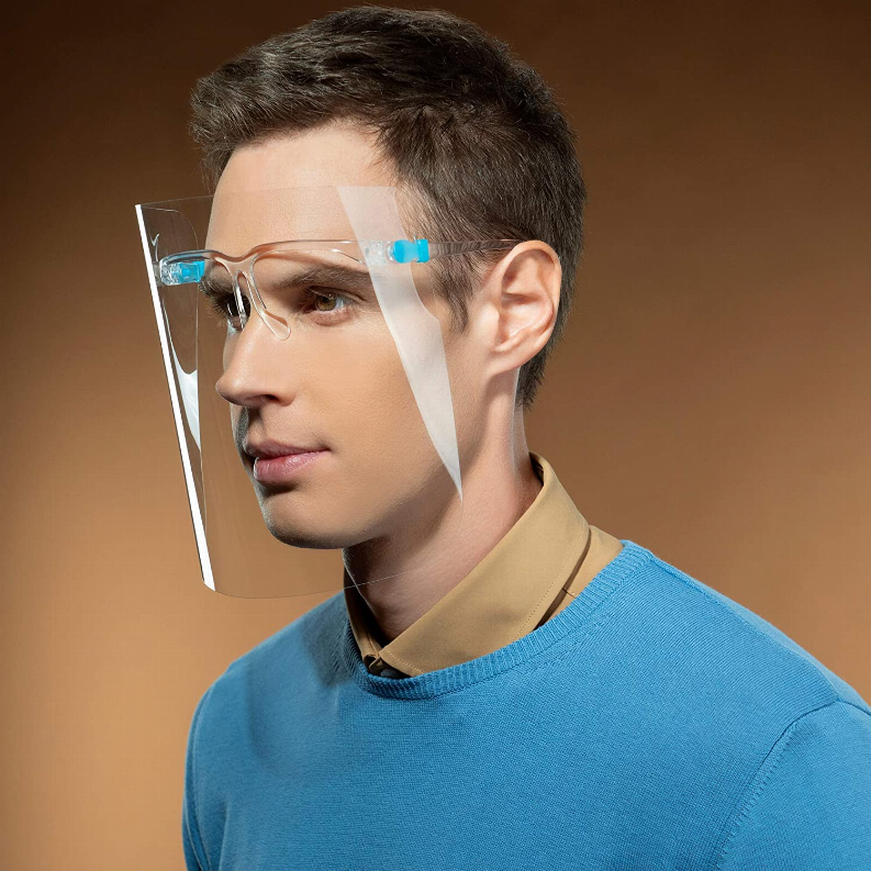 Prospek Safety Face Shield - Reusable Acrylic Shield for Men and Women