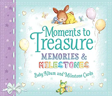MOMENTS TO TREASURE, Baby Album and Milestone Cards.