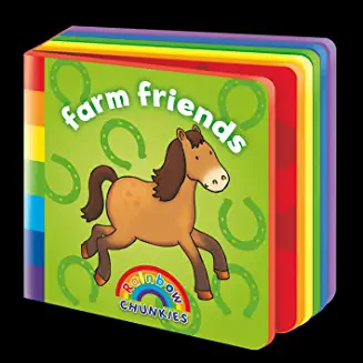 Rainbow Chunkies - FARM FRIENDS (A foam board book)