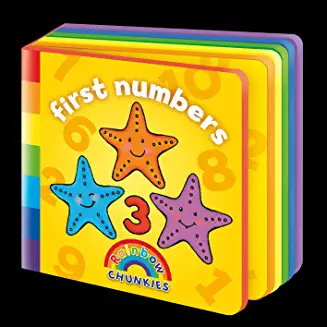 Rainbow Chunkies - FIRST NUMBERS (A foam board book) (Age 0-3)