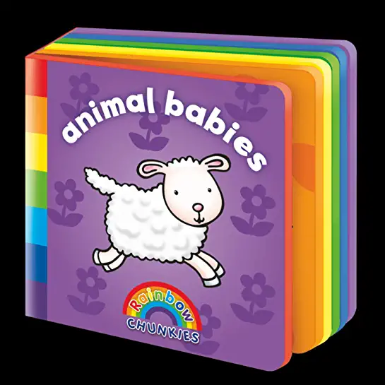 Rainbow Chunkies - ANIMAL BABIES (A foam board book) (Age 0-3)