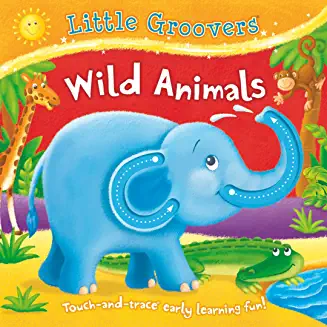 LittieGroovers- WILD ANIMALS - Touch & trace learning fun (Age 0-3)