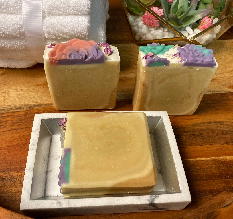 Peach Succulent Soap