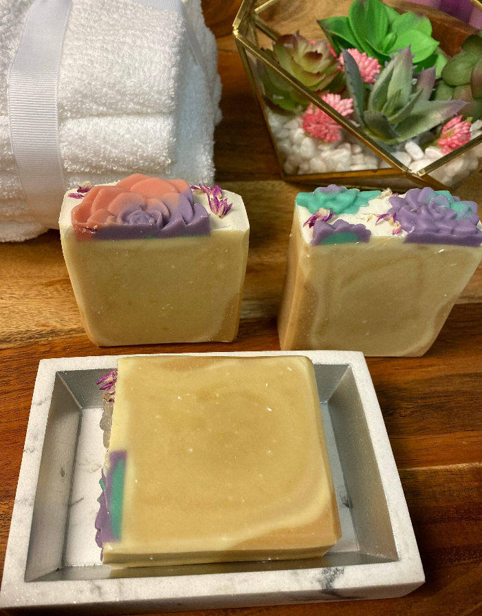 Peach Succulent Soap