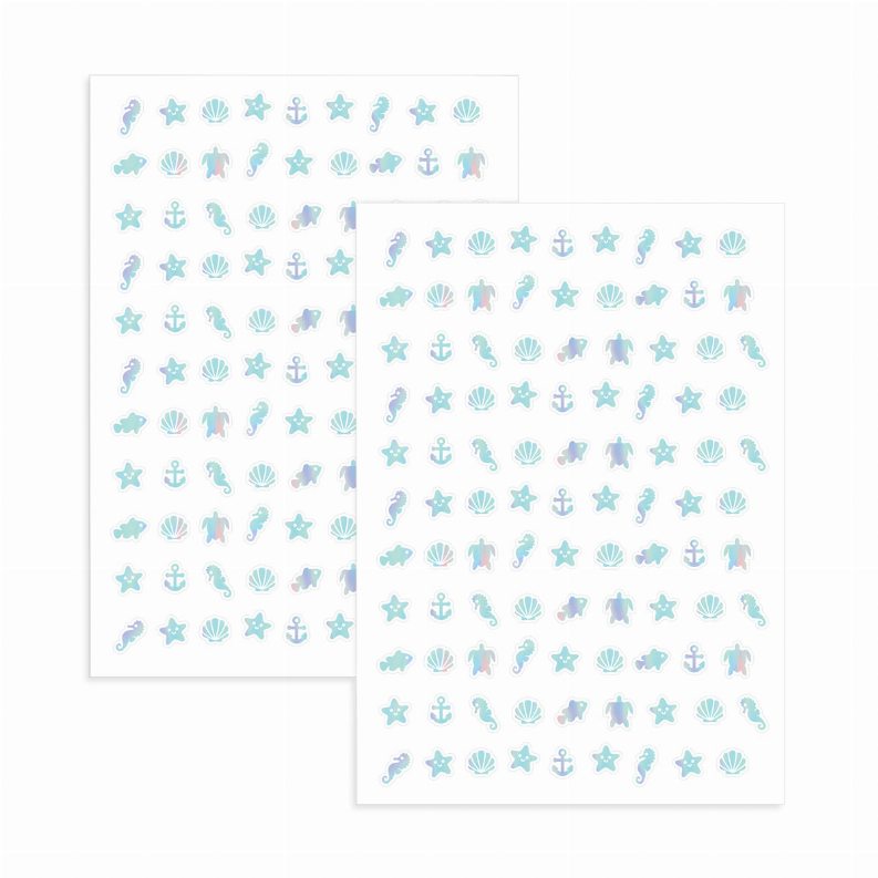 SHELLEY Nail Sticker - 2 sheets