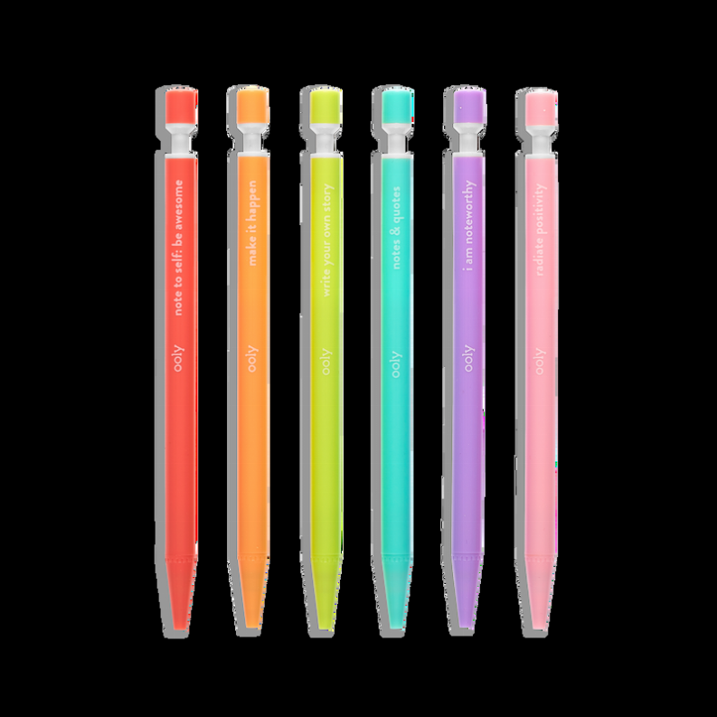 Noted! Graphite Mechanical Pencils - Set of 6