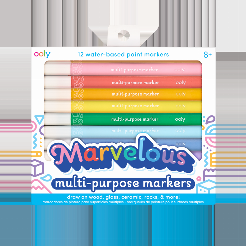 Marvelous Mutli Purpose Paint Marker - 12 colors