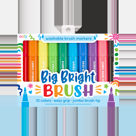 Big Bright Brush Markers - set of 10