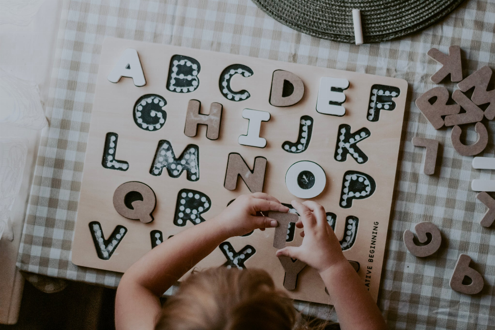 Alphabet Chalkboard Puzzle
