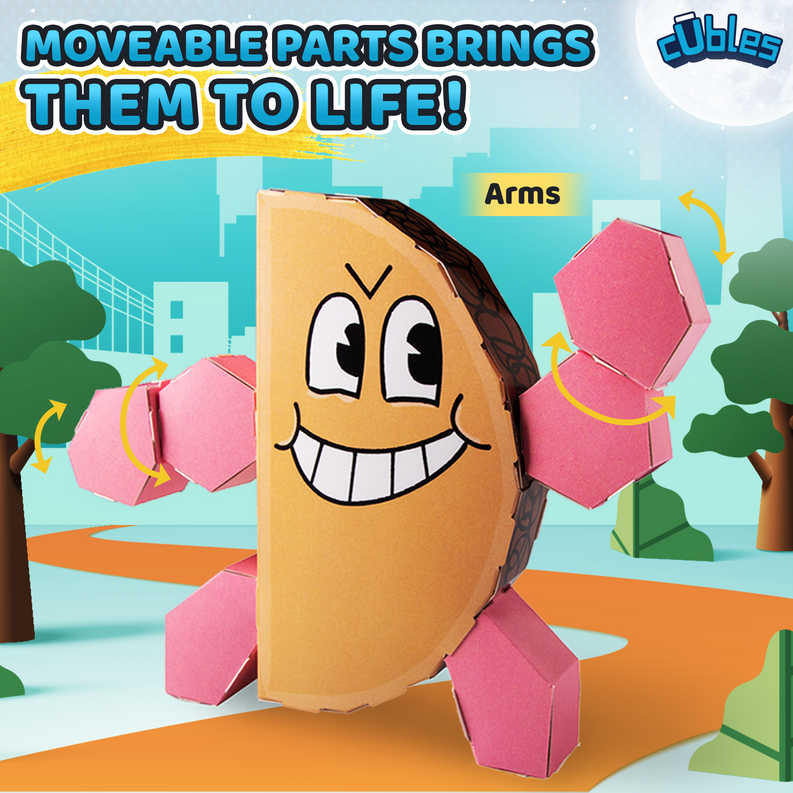 CUBLES Toy Building Set, 3D Puzzle Meets Origami Kit, STEM Toys - The Dog Man Series