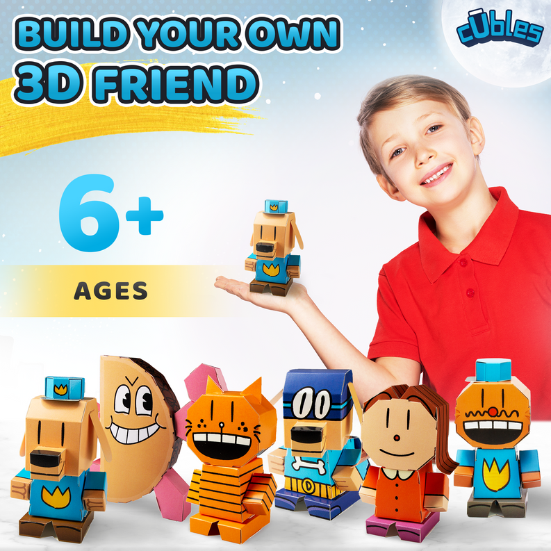 CUBLES Toy Building Set, 3D Puzzle Meets Origami Kit, STEM Toys
