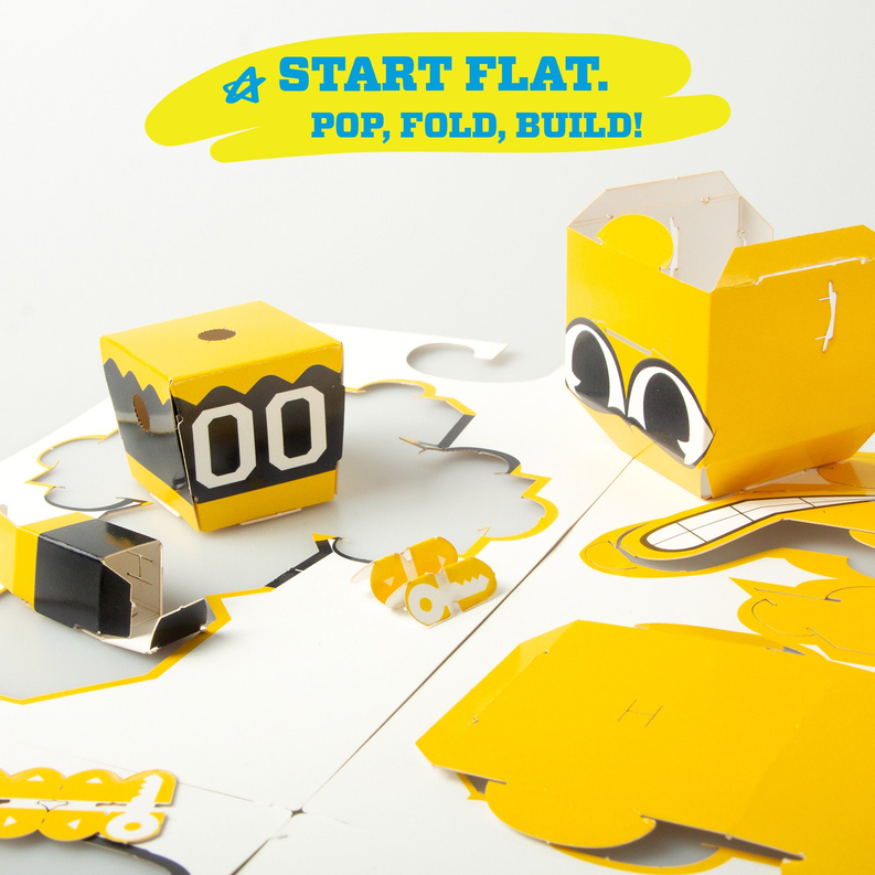 CUBLES U of Iowa Herky 3D Paperboard Constructable | Build-Your-Own, Ages 6 and Up  100% Recyclable