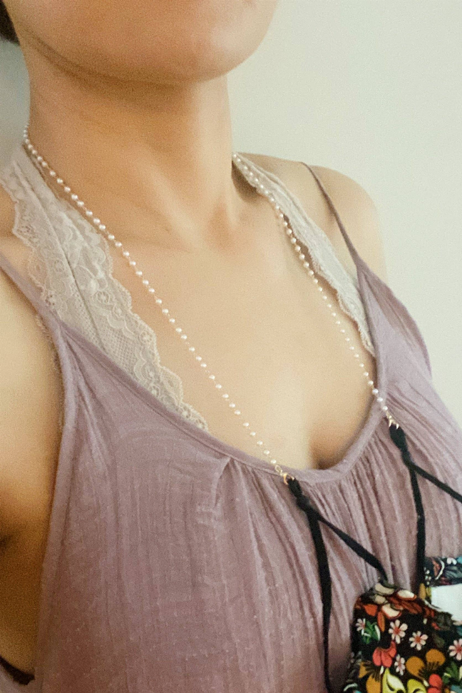 Pearl Beads Mask Chain
