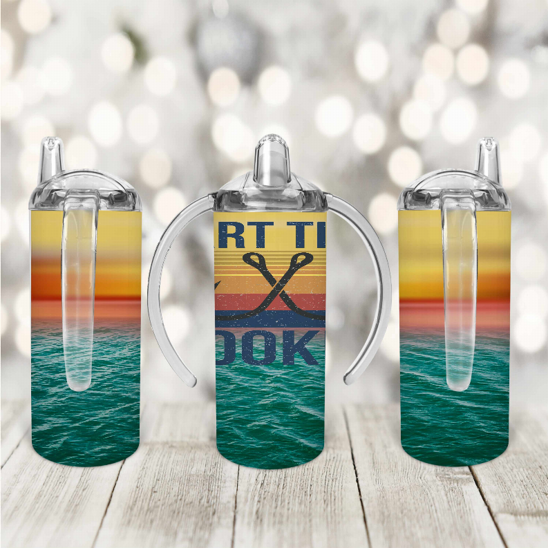 Sunset/Sea/Stip/Blue Kid Sippy Cup