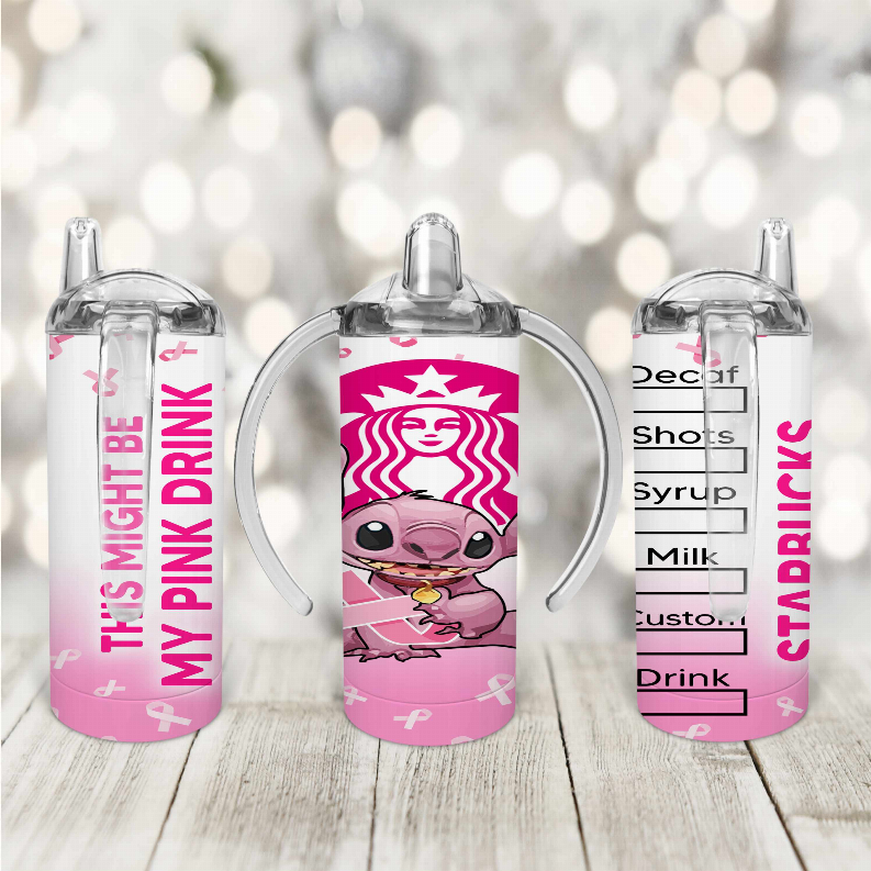 Starbucks/Stich/Pink Kid Sippy Cup
