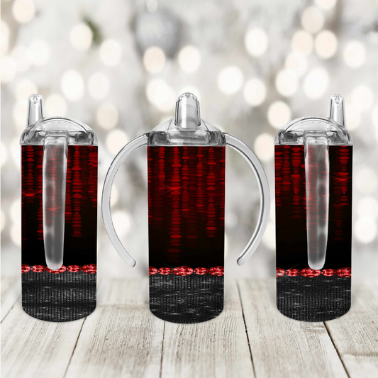 Red/Black/Glitters Kid Sippy Cup