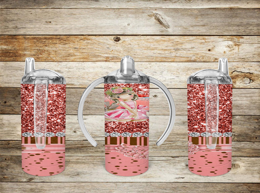 Doll/Pink/Glitters Kid Sippy Cup