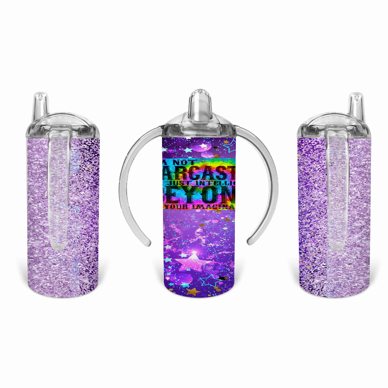 Star/Purple Glitter Kid Sippy Cup