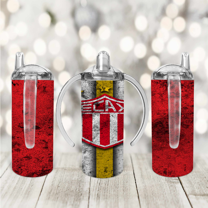 Red/Yellow/Grey Kid Sippy Cup