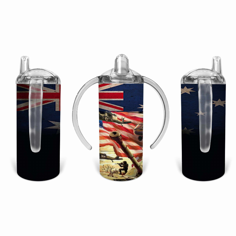 Army/Flag Kid Sippy Cup