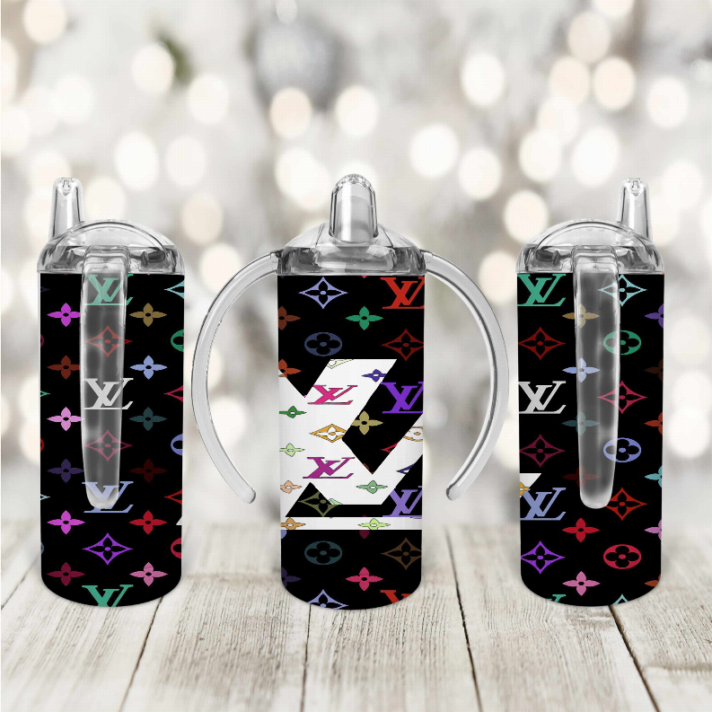 Louis Vuitton/Black/White Kid Sippy Cup