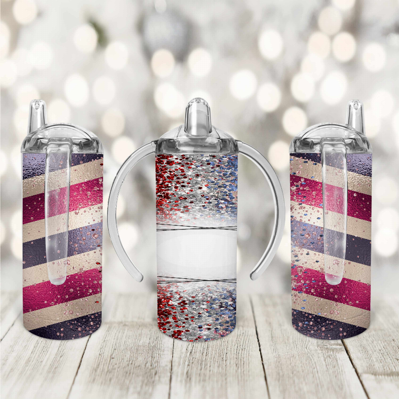Red/Navy/Glitters Kid Sippy Cup