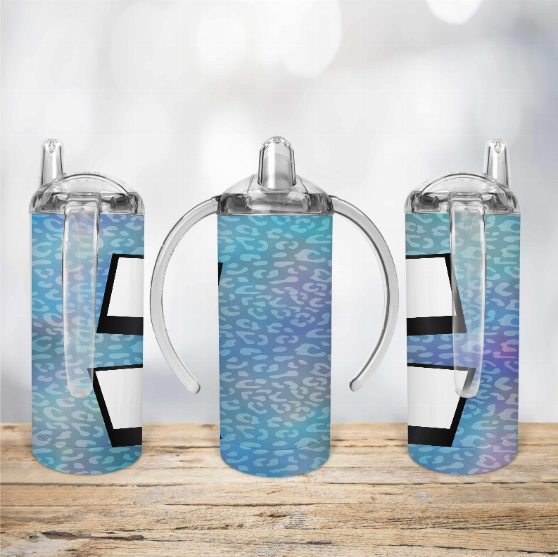 Animal Print/Blue Kid Sippy Cup