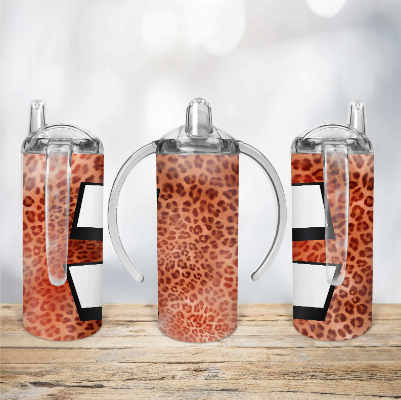 Nimal Print/Orange Kid Sippy Cup