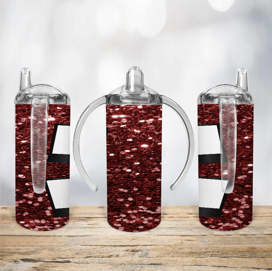 Red Glitters Kid Sippy Cup