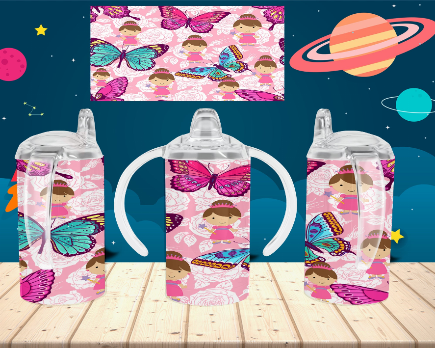 Princess/Butterfly/Pink Kid Sippy Cup