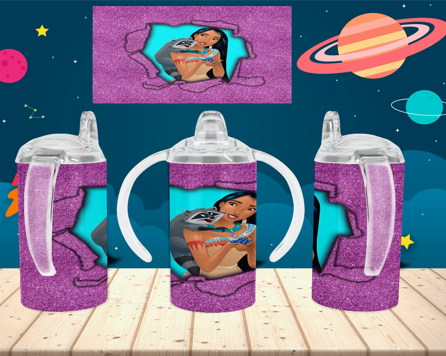 Pocahontas/Pink Kid Sippy Cup