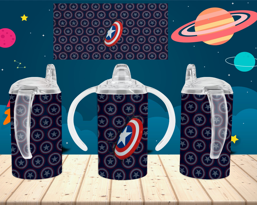 Captain America/Navy Kid Sippy Cup