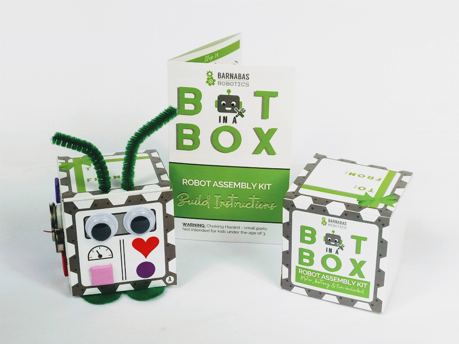 Bot In A Box Craft Robot | Stocking Stuffer | Party Favor