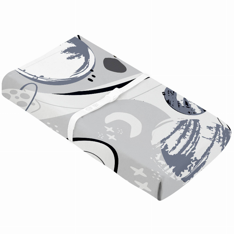 Change Pad Cover With Slits For Straps Percale