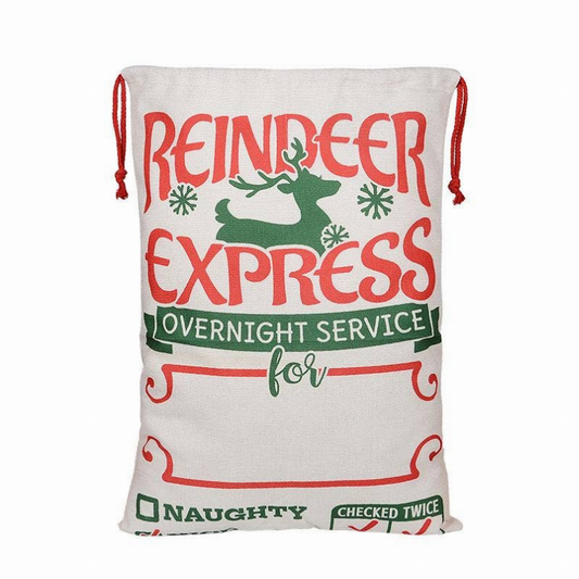 Reindeer Express Large Santa Sack