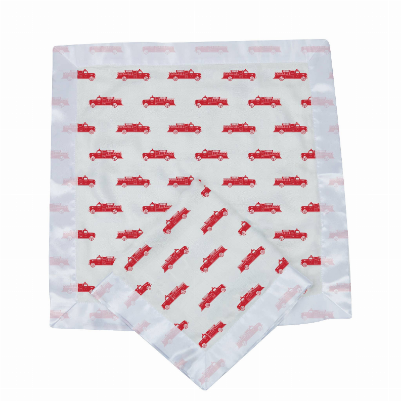 Fire Truck Bamboo Newcastle Blankie