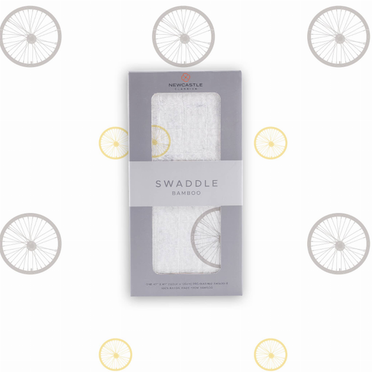 Vintage Wheel Bamboo Muslin Swaddle