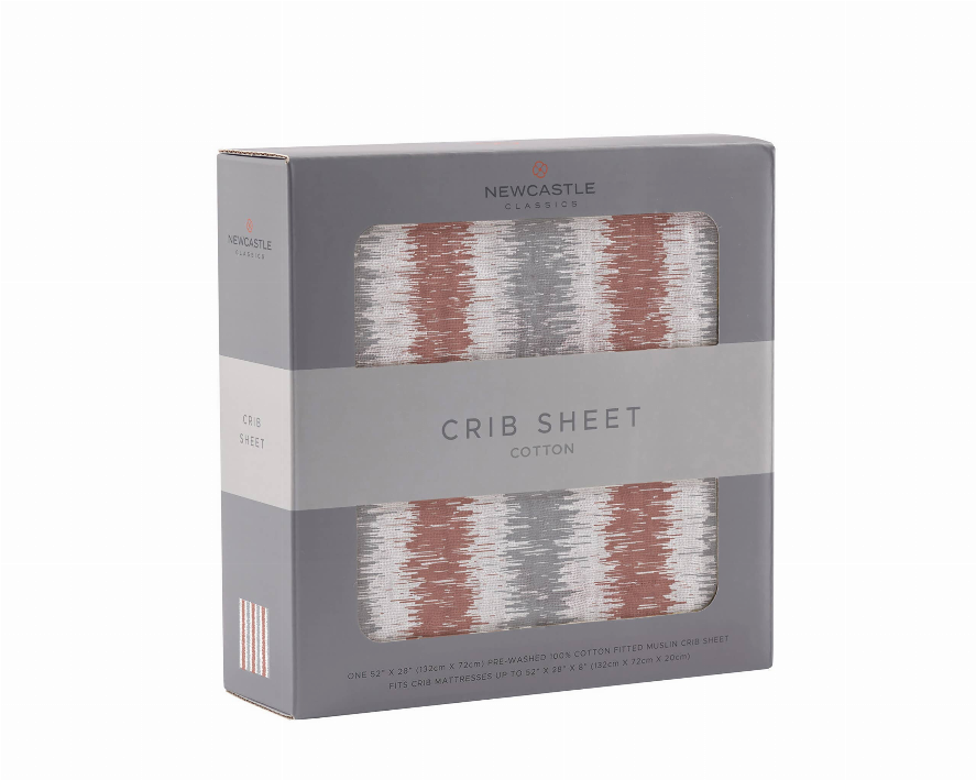 Western Stripe Crib Sheet