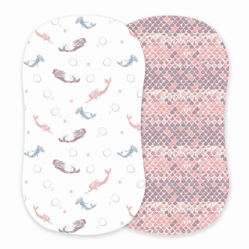 Mermaids and Scales Changing Pad Cover/Bassinet Sheets