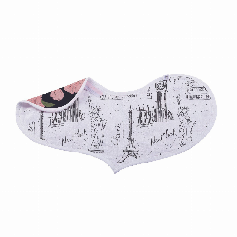 London, Paris, New York Heart Bibs