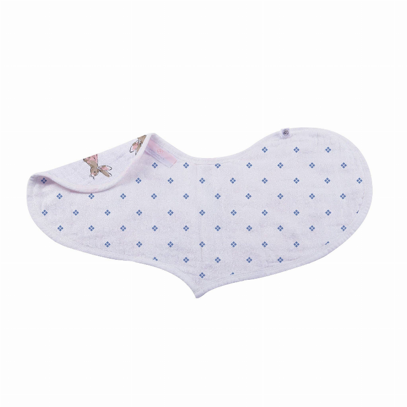Wildflowers Bamboo Heart Bib