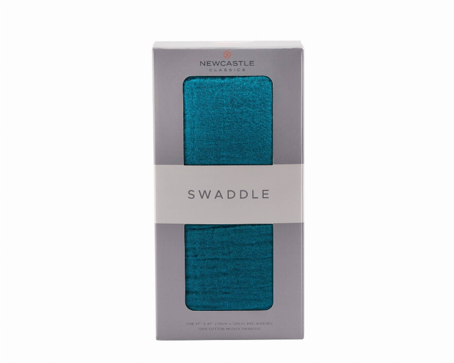 Shaded Spruce Solid Cotton Swaddle