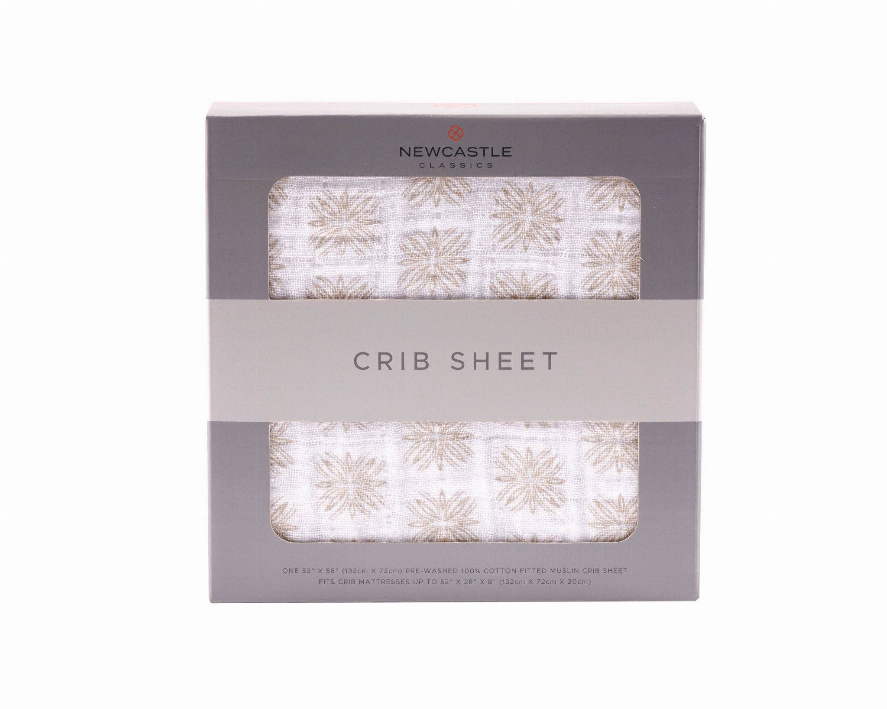 Flower Child Cotton Muslin Crib Sheet