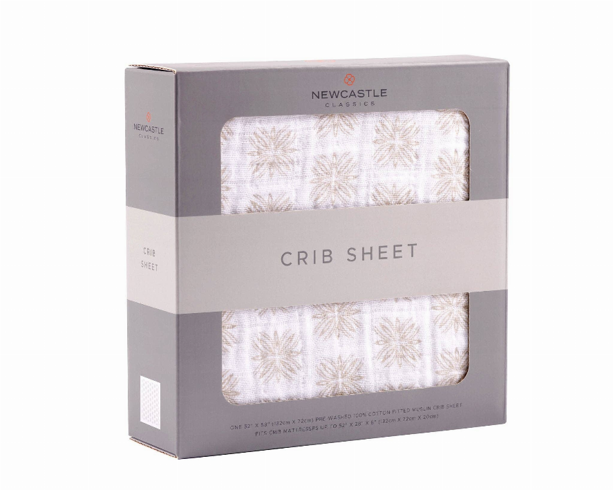 Flower Child Cotton Muslin Crib Sheet