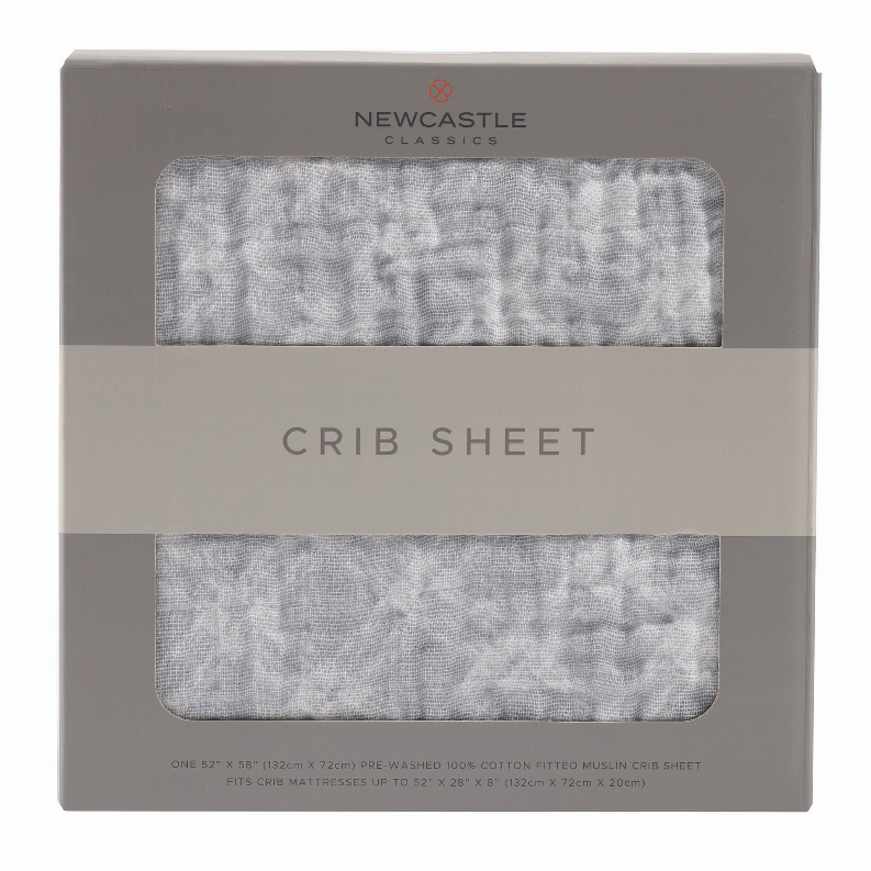 Glacier Plaid Crib Sheet