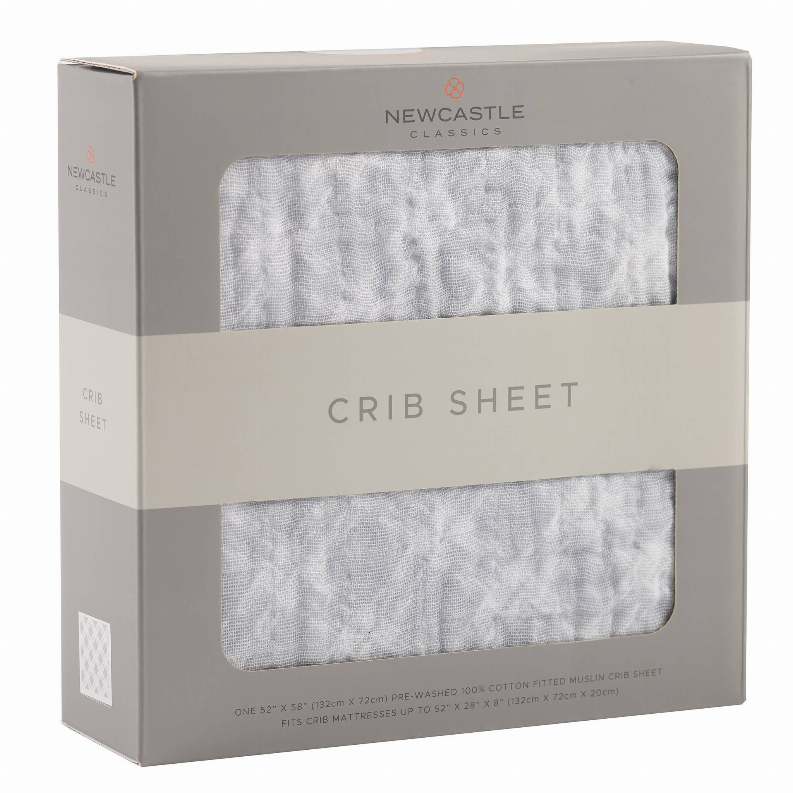 Glacier Plaid Crib Sheet