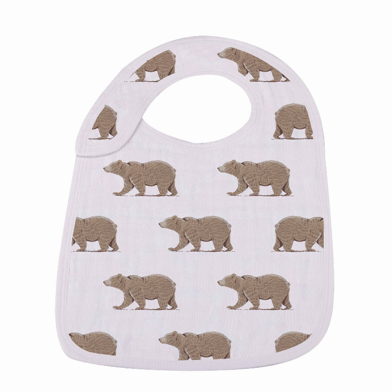 Goodnight Bear Bamboo Snap Bibs