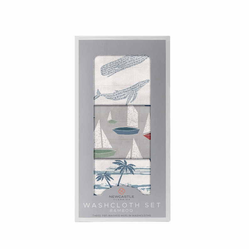 Ocean Tides Bamboo Washcloth